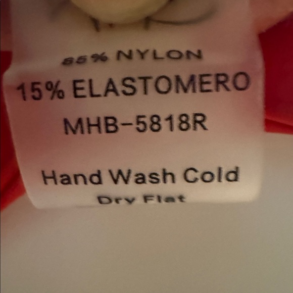 Monica Hansen Beachwear - Red Two Piece Women's Swimsuit - Picture 8 of 11